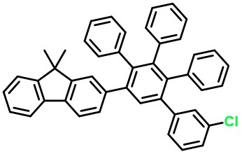 2-(5'-(3-Chlorophenyl)-6'-phenyl-[1,1':2',1''-terphenyl]-3'-yl)-9,9-dimethyl-9H-fluorene