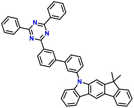 5-(3'-(4,6-Diphenyl-1,3,5-triazin-2-yl)-[1,1'-biphenyl]-3-yl)-7,7-dimethyl-5,7-dihydroindeno[2,1-b]carbazole