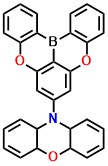 DOBNA-phenox 10-(5,9-dioxa-13b-boranaphtho[3,2,1-de]anthracen-7-yl)-4a,5a,9a,10a-tetrahydro-10H-phenoxazine