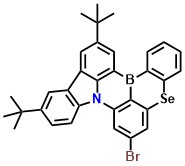 BSeN-Br 7-bromo-11,14-di-tert-butyl-5-selena-8b-aza-15b-borabenzo[a]naphtho[1,2,3-hi]aceanthrylene