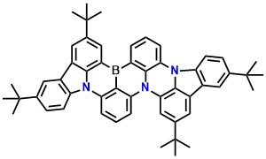 BNIP-tBuCz 6,9,16,19-tetra-tert-butyl-3b,10b,13b-triaza-20b-boradifluoreno[1,9-ab:1',9'-jk]perylene