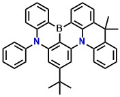 B-dpa-dmAc 6-(tert-butyl)-16,16-dimethyl-8-phenyl-8H,16H-4b,8-diaza-12b-boradibenzo[a,j]perylene