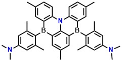 (ADBNA-Me--Me4N) 4,4'-(3,7,11-trimethyl-13b-aza-5,9-diboranaphtho[3,2,1-de]anthracene-5,9-diyl)bis(N,N,3,5-tetramethylaniline)
