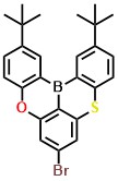 Br-TOSBA 7-bromo-2,12-di-tert-butyl-5-oxa-9-thia-13b-boranaphtho[3,2,1-de]anthracene