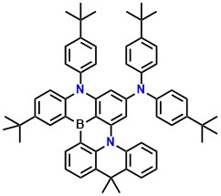 tDMAC-BN 11-(tert-butyl)-N,N,8-tris(4-(tert-butyl)phenyl)-16,16-dimethyl-8H,16H-4b,8-diaza-12b-boradibenzo[a,j]perylen-6-amine