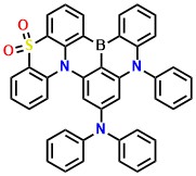 PTZBN3 14-(diphenylamino)-16-phenyl-16H-8-thia-12b,16-diaza-4b-boradibenzo[a,j]perylene-8,8-dioxide