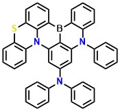 PTZBN2 N,N,16-triphenyl-16H-8-thia-12b,16-diaza-4b-boradibenzo[a,j]perylen-14-amine