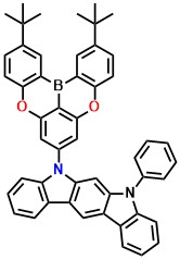 PIdCz-TDBA 5-(2,12-di-tert-butyl-5,9-dioxa-13b-boranaphtho[3,2,1-de]anthracen-7-yl)-7-phenyl-5,7-dihydroindolo[2,3-b]carbazole