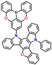 DBA-BFICz 15-(5,9-dioxa-13b-boranaphtho[3,2,1-de]anthracen-7-yl)-10-phenyl-10,15-dihydrobenzofuro[3,2-a]indolo[3,2-c]carbazole