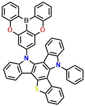 DBA-BTICz 15-(5,9-dioxa-13b-boranaphtho[3,2,1-de]anthracen-7-yl)-10-phenyl-10,15-dihydrobenzo[4,5]thieno[3,2-a]indolo[3,2-c]carbazole