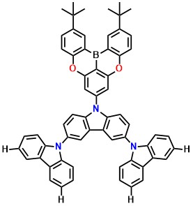 TB-3Cz 9'-(2,12-di-tert-butyl-5,9-dioxa-13b-boranaphtho[3,2,1-de]anthracen-7-yl)-9'H-9,3':6',9''-tercarbazole