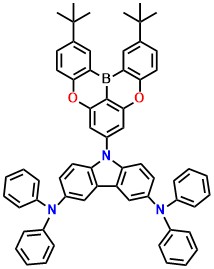 TB-DACz 9-(2,12-di-tert-butyl-5,9-dioxa-13b-boranaphtho[3,2,1-de]anthracen-7-yl)-N3,N3,N6,N6-tetraphenyl-9H-carbazole-3,6-diamine