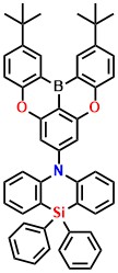 DTBA-PAS 5-(2,12-di-tert-butyl-5,9-dioxa-13b-boranaphtho[3,2,1-de]anthracen-7-yl)-10,10-diphenyl-5,10-dihydrodibenzo[b,e][1,4]azasiline