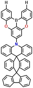 OBOtSAc 10-(5,9-dioxa-13b-boranaphtho[3,2,1-de]anthracen-7-yl)-10H-dispiro[acridine-9,9'-anthracene-10',9''-fluorene]