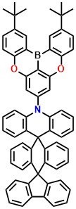 tBuOBOtSAc 10-(2,12-di-tert-butyl-5,9-dioxa-13b-boranaphtho[3,2,1-de]anthracen-7-yl)-10H-dispiro[acridine-9,9'-anthracene-10',9''-fluorene]