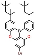 DOBNA-C8-Br 7-bromo-2,12-bis(2,4,4-trimethylpentan-2-yl)-5,9-dioxa-13b-boranaphtho[3,2,1-de]anthracene