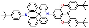 TDBA-SBA 10-(4-(tert-butyl)phenyl)-10'-(2,12-di-tert-butyl-5,9-dioxa-13b-boranaphtho[3,2,1-de]anthracen-7-yl)-10H,10'H-9,9'-spirobi[acridine]