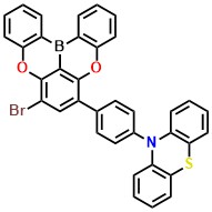 OBA-BrS 10-(4-(6-bromo-5,9-dioxa-13b-boranaphtho[3,2,1-de]anthracen-8-yl)phenyl)-10H-phenothiazine