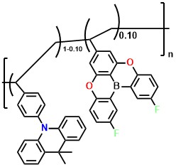 PBO-F-10 10-(4-(4-(2,12-difluoro-5,9-dioxa-13b-boranaphtho[3,2,1-de]anthracen-7-yl)hexan-2-yl)phenyl)-9,9-dimethyl-9,10-dihydroacridine