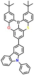 PhCz-TOSBA 3-(2,12-di-tert-butyl-5-oxa-9-thia-13b-boranaphtho[3,2,1-de]anthracen-7-yl)-9-phenyl-9H-carbazole