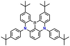 t-DABNA 2,12-di-tert-butyl-5,9-bis(4-(tert-butyl)phenyl)-5,9-dihydro-5,9-diaza-13b-boranaphtho[3,2,1-de]anthracene