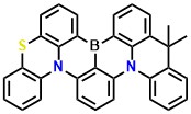 BN5 12,12-dimethyl-12H-5-thia-16b,19b-diaza-8b-boraanthra[1,9-ab]benzo[j]perylene