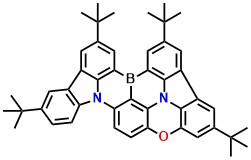 BCz-O 2,5,8,11-tetra-tert-butyl-16-oxa-3a2,13b-diaza-6b-boraacenaphtho[1,2,3,4,5-pqrst]indeno[1,2,3-de]pentaphene