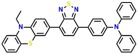 PBTPA 4-(7-(10-ethyl-10H-phenothiazin-3 yl)benzo[c][1,2,5]thiadiazol-4-yl)-N,N diphenylaniline
