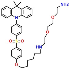 N-(2-(2-(2-aminoethoxy)ethoxy)ethyl)-6-(4-((4-(9,9-dimethylacridin-10(9H)-yl)phenyl)sulfonyl)phenoxy)hexan-1-amine