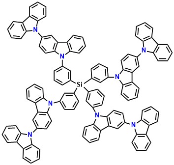 tetrakis(3-(9H-[3,9'-bicarbazol]-9-yl)phenyl)silane