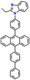 ANT-BIZ 1-(4-(10-([1,1'-biphenyl]-4-yl)anthracen-9-yl)phenyl)-2-ethyl-1H-benzo[d]imidazole