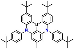 2,12-di-tert-butyl-5,9-bis(4-(tert-butyl)phenyl)-7-methyl-5,9-dihydro-5,9-diaza-13b-boranaphtho[3,2,1-de]anthracene