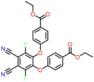 Diethyl 4,4'-((4,5-dicyano-3,6-difluoro-1,2-phenylene)bis(oxy))dibenzoate
