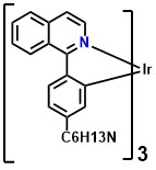 Ir(hpiq)3; Tris(1-(4-hexylphenyl)-isoquinolinato-C2,N)iridium(III)