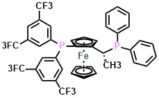 (R)-1-((Sp)-2-[Bis[3,5-bis(trifluoromethyl)phenyl]phosphino]ferrocenyl)ethyldicyclohexylphosphine