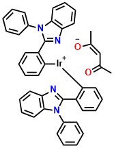 Bis(1,2-diphenyl-1H-benzimidazol-C2,N)(acetylacetonate)iridium(III)