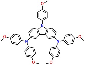 N3,N3,N6,N6,9-pentakis(4-methoxyphenyl)-9H-carbazole-3,6-diamine