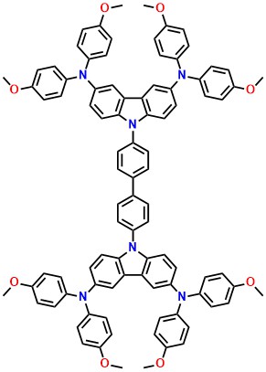 9H-Carbazole-3,6-diamine, 9,9'-[1,1'-biphenyl]-4,4'-diylbis[N3,N3,N6,N6-tetrakis(4-methoxyphenyl)-