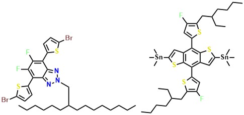 J52-2F (PFBZ) 2H-Benzotriazole, 4,7-bis(5-bromo-2-thienyl)-5,6-difluoro-2-(2-hexyldecyl)-, polymer with 1,1'-[4,8-bis[5-(2-ethylhexyl)-4-fluoro-2-thienyl]benzo[1,2-b:4,5-b']dithiophene-2,6-diyl]bis[1,1,1-trimethylstannane]
