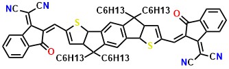 IDIC 2,2’-[(4,4,9,9-Tetrahexyl-4,9-dihydro-s-indaceno[1,2-b:5,6-b’]-dithiophene-2,7-diyl)bis[methylidyne(3-oxo-1H-indene-2,1(3H)-diylidene)]]bis-propanedinitrile