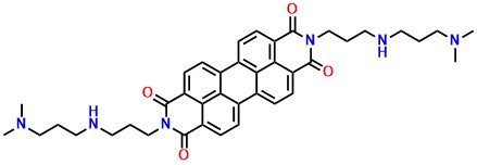 PDI-N-N 2,9-Bis[3-[[3-(dimethylamino)propyl]amino]propyl]-anthra[2,1,9-def:6,5,10-d'e'f']diisoquinoline-1,3,8,10(2H,9H)-tetrone