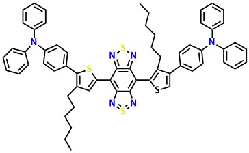 Benzenamine, 4,4'-[2?4d2-benzo[1,2-c:4,5-c']bis[1,2,5]thiadiazole-4,8-diylbis(3-hexyl-5,2-thiophenediyl)]bis[N,N-diphenyl-