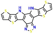 12,13-Dihydro-[1,2,5]thiadiazolo[3,4-e]thieno[2'',3'':4',5']thieno[2',3':4,5]pyrrolo[3,2-g]thieno[2',3':4,5]thieno[3,2-b]indole
