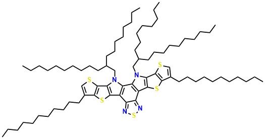 12,13-Bis(2-octyldodecyl)-3,9-diundecyl-12,13-dihydro-[1,2,5]thiadiazolo[3,4-e]thieno[2'',3'':4',5']thieno[2',3':4,5]pyrrolo[3,2-g]thieno[2',3':4,5]thieno[3,2-b]indole
