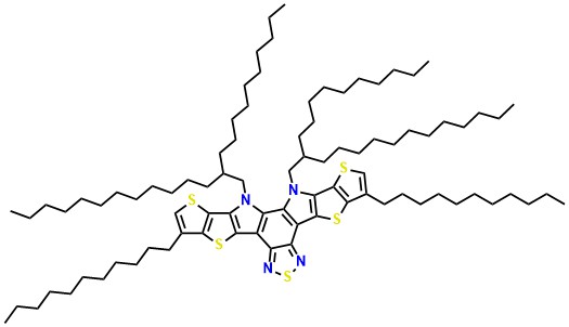 12,13-Bis(2-decyltetradecyl)-3,9-diundecyl-12,13-dihydro-[1,2,5]thiadiazolo[3,4-e]thieno[2'',3'':4',5']thieno[2',3':4,5]pyrrolo[3,2-g]thieno[2',3':4,5]thieno[3,2-b]indole