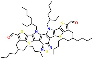 3,9-Bis(2-butyloctyl)-12,13-bis(2-ethylhexyl)-12,13-dihydro-[1,2,5]thiadiazolo[3,4-e]thieno[2'',3'':4',5']thieno[2',3':4,5]pyrrolo[3,2-g]thieno[2',3':4,5]thieno[3,2-b]indole-2,10-dicarbaldehyde