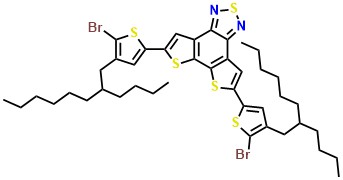 5,8-Bis(5-bromo-4-(2-butyloctyl)thiophen-2-yl)dithieno[3',2':3,4;2'',3'':5,6]benzo[1,2-c][1,2,5]thiadiazole