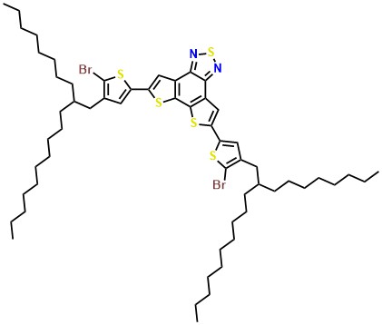 5,8-Bis(5-bromo-4-(2-octyldodecyl)thiophen-2-yl)dithieno[3',2':3,4;2'',3'':5,6]benzo[1,2-c][1,2,5]thiadiazole
