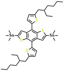 4,8-Bis[5-(2-ethylhexyl)thiophen-2-yl]-2,6-bis(trimethylstannyl)benzo[1,2-b:4,5-b]dithiophene