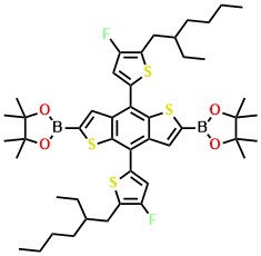 2,2'-(4,8-Bis(5-(2-ethylhexyl)-4-fluorothiophen-2-yl)benzo[1,2-b:4,5-b']dithiophene-2,6-diyl)bis(4,4,5,5-tetramethyl-1,3,2-dioxaborolane)